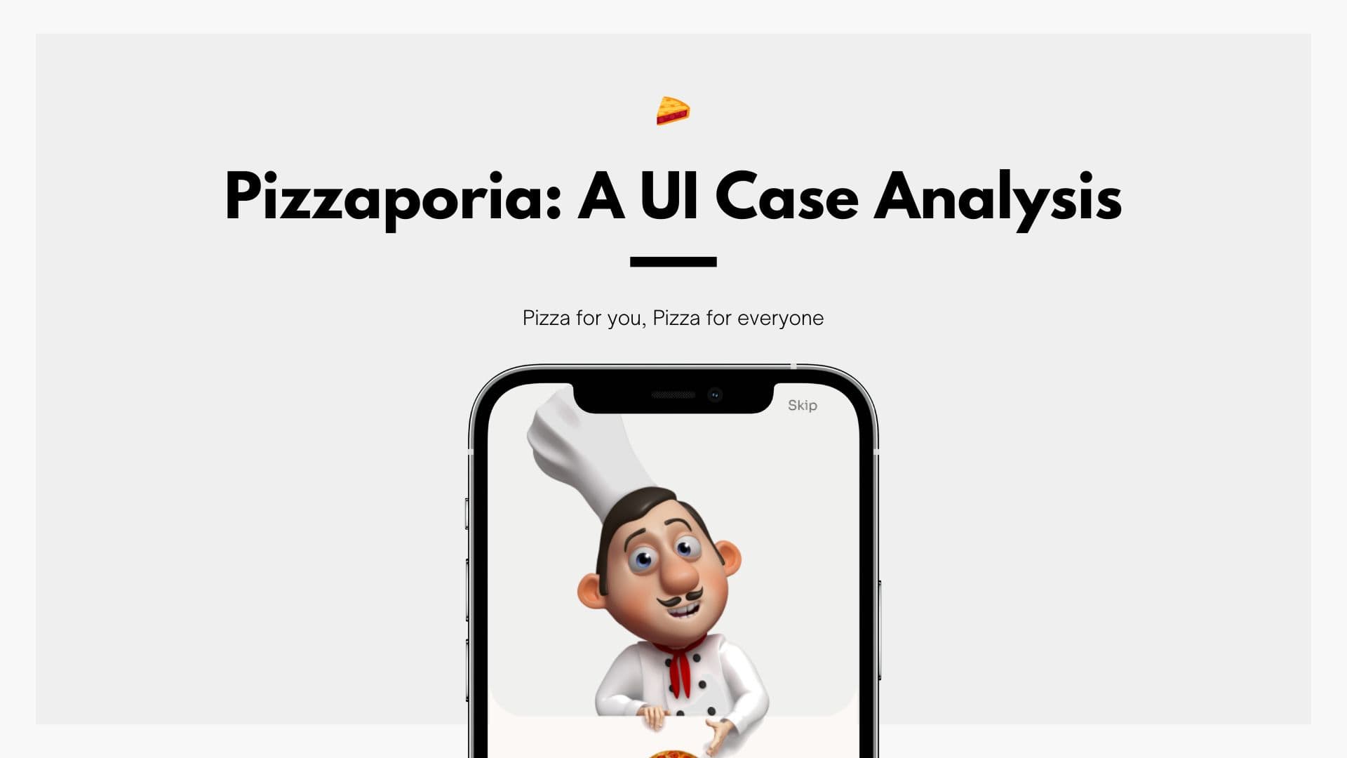 Pizzaporia: UI & UX Design Concept & Analysis - UI/UX project thumbnail