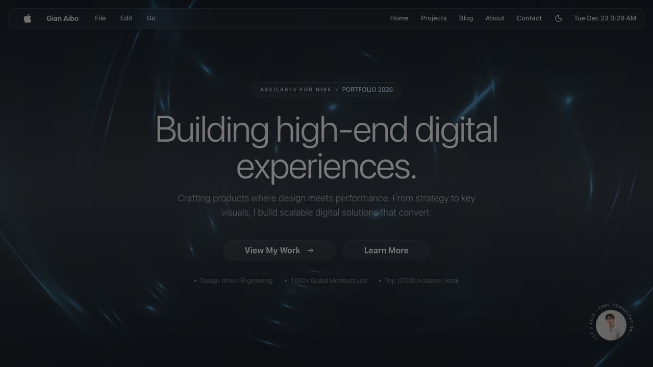 THE MAKING OF GIAN AIBO 2026 - UI/UX project thumbnail