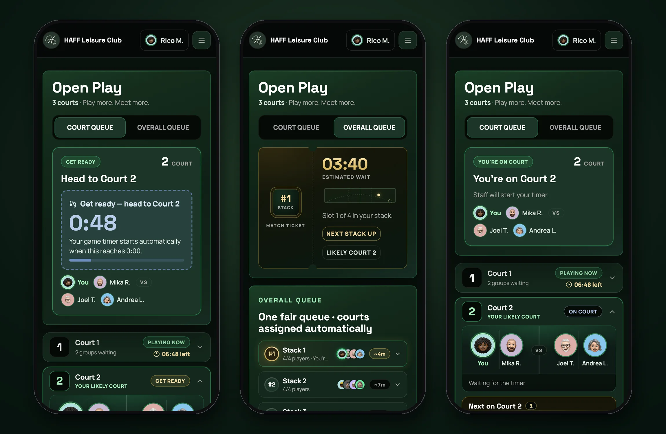 One fair queue, every state screen